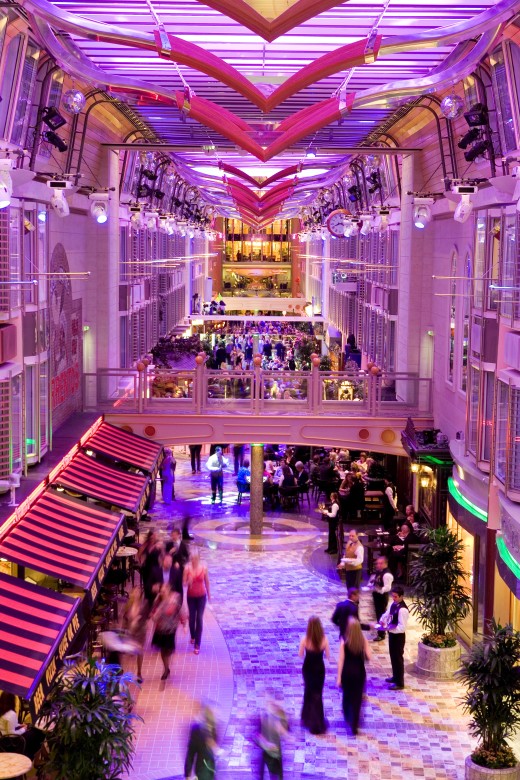 Royale Promenade from Forward Atrium- Deck 7 Forward Independence of the Seas - Royal Caribbean International